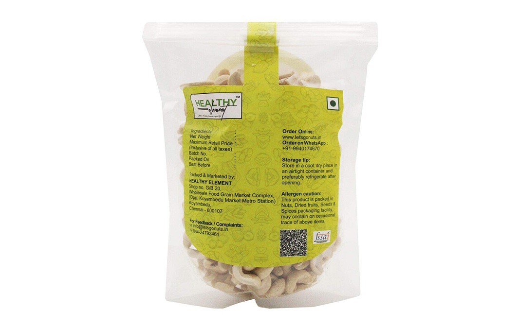 Let's Go Nuts Split Cashewnuts    Pack  500 grams